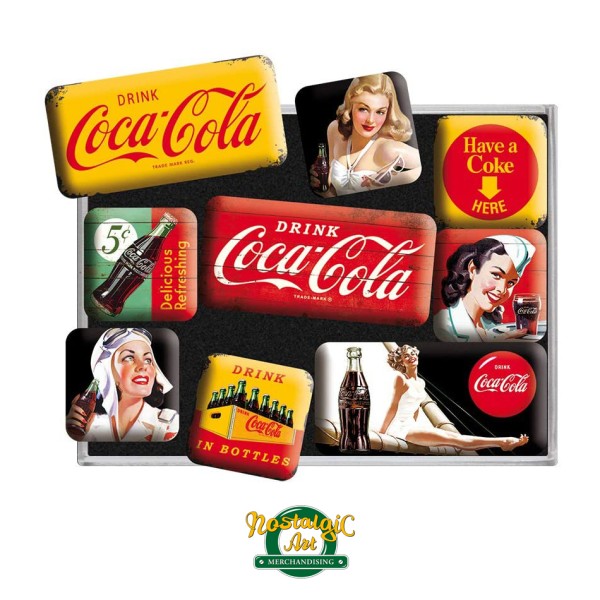 Nostalgic Art - Комплект магнити Coca-Cola 1